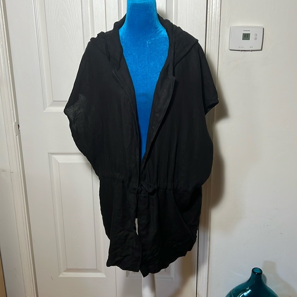 bryn Walker Sweaters - Bryn Walker Linen Hooded Cardigan Small